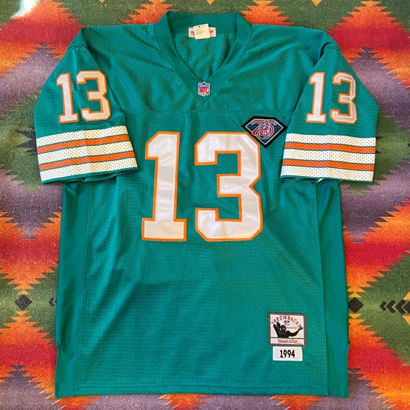 Maillot Vintage Dan Marino Miami Dolphins Wilson Taille 52 - Occasion, Fabriqué Au Honduras